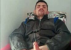 Saymon slams his sweet cock into a hot brunette during a wild strip.