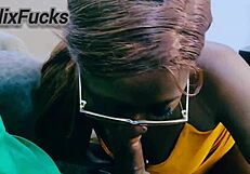 दो बड़ी गांड वाली बेब्स BBC रिमिंग और जंगली फेस बैंगिंग के लिए टीम बनाती हैं