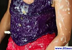 Gloryhole Bukkake Euro Brunette Gets Facial Cumshot In High Def