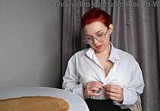 Did you fuck that bold teacher and cum on her glasses?