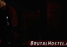 two young sluts get rough punishment in a hardcore garage bondage session