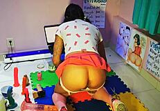 Watching a Teen 18+ Otaku Schoolgirl Get Nailed While I Play with My Dildo Drives Me Wild