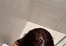 my sister-in-law was bathing and i couldn't resist joining her