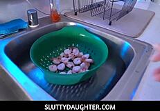 Stepdad Ike Diezel Catches Brattish Stepdaughter Kyler Quinn in Action