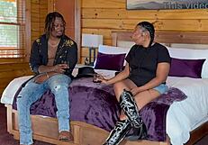 Sexy cowgirl feels intense pleasure in rough doggystyle encounter