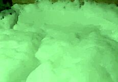 Cyno Model in Cosplay Costume Enjoys Solo Bubble Bath