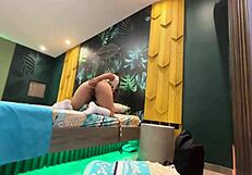 Perverted stepdad can't resist slamming hijastra's tight ass