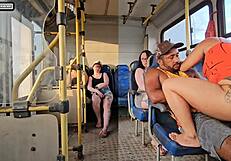 married woman flirts with a stranger on the bus and ends up banging him hard. wanna know how it happened?