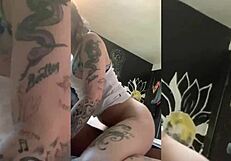 White Punk Girl Dominated By Black Master Moans BLM