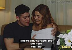 hot couple jason and agatha bend over for hardcore pussy licking on bed