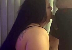 sucking favorite monster cock, deepthroat blowjob with facial cumshot part 3