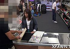 sex in shop happening with sloppy fucking