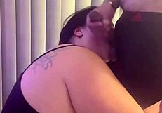 sucking favorite monster cock, deepthroat blowjob with facial cumshot part 3