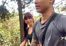 Latin Couple Sneaks Wild Sex in Forest with Danner Mendes & Yenifer Chacon