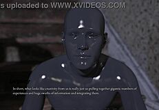 Curvy Cute Girl in Outfit Shows Power in 3D