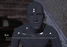 Curvy Cute Girl in Outfit Shows Power in 3D