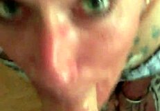 have you ever had a staring contest with a slut sucking your cock