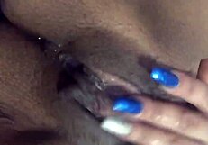 Intense pussy play with fat thinking!