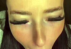 Horny British coed teases with solo toy play on webcam