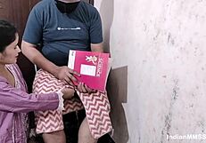 Married Desi Indian couple indulges in early morning romance. Care to sneak a peek at their bent-over play?