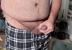 i play with my cock in the bedroom and cum hard