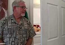 perverted geezer creampies bbw rose lareine jm1207