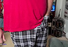 i play with my cock in the bedroom and cum hard