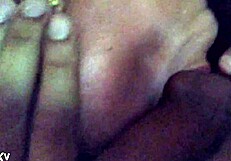 That hot mature amateur is sucking my cock so good.