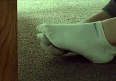 dirty socks hidden in sneakers