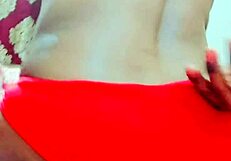 rubbing tiny 18+ clitty while pissing in sensual tease