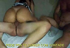 I’m Thrilled by This Real Homemade Threesome with Husband Sharing Wife in MMF Action!