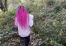 Rough Outdoor Forest Sex with Teen Girl Spanked and Pussy Fucked