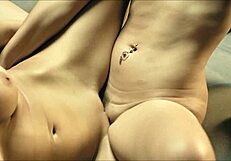 Hey, these horny babes are licking and fingering each other so hot