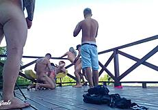 Yo, check this leaked vid of students filming a wild orgy on the dorm deck!