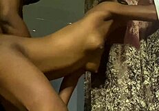 Stepsister Moans Loudly To My Black Cock Before And After The Rain!