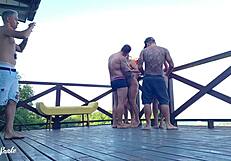 Yo, check this leaked vid of students filming a wild orgy on the dorm deck!