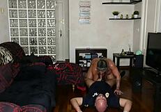 Mature milf with big tits fucks policeman during arrest, squirting in anal scene.