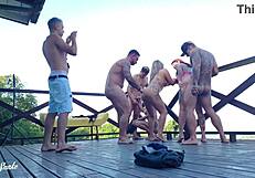 Yo, check this leaked vid of students filming a wild orgy on the dorm deck!