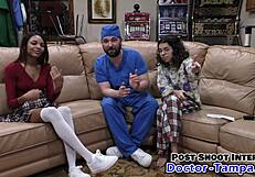 Become Doctor Tampa! Humiliate Ebony Solana During Her Cheerleading Physical – She Thought It Was Formal, But You'll Examine This Hottie Thoroughly!