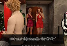 Jessica oneil in stockings and upskirt during hard news episode