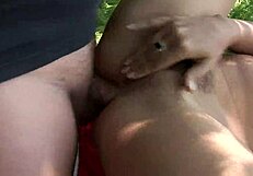 Claudia Rossi Teases Masked Man with Kinky Forest Games