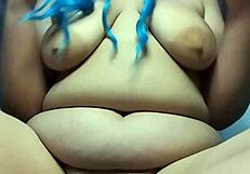 Curvy Chubby Amateur Masturbates Hairy Wet Pussy