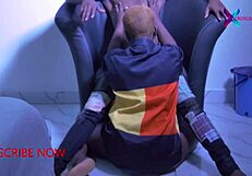 हॉर्नी लैटिना मेहमान बड़ी लंड वाले संग गीली चूत उंगली कर कराह रही