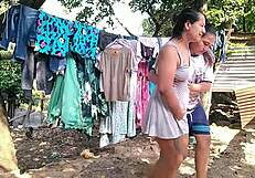 प्रेग्नेंट फोरमैन की वाइफ मेरे साथ लेस्बियन सेक्स चाहती है