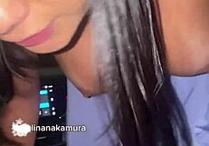 just a ride turned into hot Asian banging with sneaky Uber.