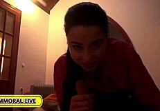 Stepsis taissia shanti blackmails stepbrother into hard doggystyle sex