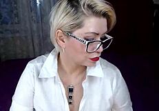 Hey, check busty adult girl and her hot milf AimeeParadise climaxing