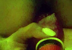 Ebony Close-Up Anal Dildo Play