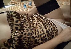 Amoul Solo in Rose Satin Panties Gets Dirty in Spandex POV