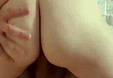 ruiva feels intense pleasure while sitting on tight pussy